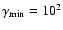 $\gamma_{\rm min}=10^2$