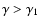 $\gamma>\gamma_1$