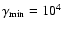 $\gamma _{\rm min}=10^4$