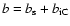 $b=b_{\rm s}+b_{\rm iC}$