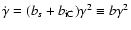 $\dot{\gamma}=(b_s+b_{\rm iC})\gamma^2 \equiv b \gamma^2$