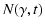 $\displaystyle N(\gamma, t)$