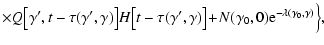 $\displaystyle \times Q \bigl[\gamma',t-\tau(\gamma',\gamma)\bigr]H\bigl[t-\tau(...
...amma)\bigr]
\!+\! N(\gamma_0,0)\textrm{e}^{-\lambda(\gamma_0,\gamma)} \Bigr\}
,$