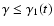 $\gamma\le\gamma_1(t)$