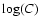 $\log(C)$