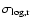 $\sigma _{\rm log,r}$