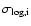 $\sigma _{\rm log,i}$