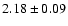 $2.18\pm0.09$
