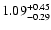 $1.09_{\rm -0.29}^{+0.45}$