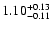 $1.10_{\rm -0.11}^{+0.13}$