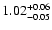 $ 1.02_{\rm - 0.05}^{+ 0.06}$