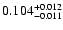 $0.104_{\rm -0.011}^{+0.012}$