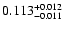 $0.113_{\rm -0.011}^{+0.012}$