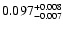 $0.097_{\rm -0.007}^{+0.008}$