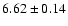 $6.62\pm0.14$