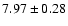 $7.97\pm0.28$