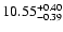 $10.55_{\rm - 0.39}^{+ 0.40}$
