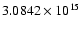 $3.0842 \times 10^{15}$