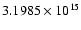 $3.1985 \times 10^{15}$