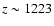 $z\sim 1223$