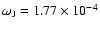 $\omega_{{\rm J}}=1.77\times 10^{-4}$