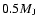 $0.5 M_{{\rm J}}$