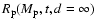 $R_{{\rm p}}(M_{{\rm p}},t,d=\infty)$
