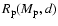 $R_{{\rm p}}(M_{{\rm p}},d)$