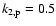 $k_{2,{\rm p}}=0.5$