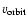 $v_{{\rm orbit}}$