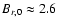 $B_{r,0}\approx 2.6$