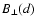 $B_\perp(d)$