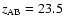$z_{\rm AB}=23.5$