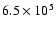$6.5\times10^5$