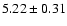 $5.22 \pm 0.31$