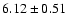 $6.12 \pm 0.51$