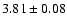 $3.81 \pm 0.08$