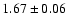 $1.67 \pm 0.06$