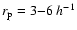 $r_{\rm p}=3{-}6\;h^{-1}$