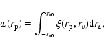 \begin{displaymath}w(r_{\rm p}) = \int_{-r_{v0}}^{r_{v0}} \xi(r_{\rm p}, r_v){\rm d}r_v,
\end{displaymath}