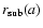 $r_{\rm sub}(a)$