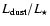 $L_{\rm
dust} / L_{\star}$