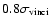 $0.8\sigma_{\rm vinci}$