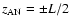 $z_{\rm AN}=\pm L/2$