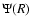 $\Psi(R)$