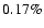 $0.17 \%$