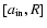 $[a_{\rm in},R]$