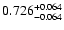 $\rm0.726_{-0.064}^{+0.064}$