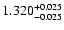 $\rm 1.320_{-0.025}^{+0.025}$
