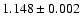 $1.148\pm 0.002$
